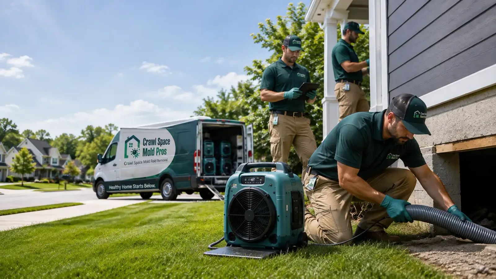 Crawl Space Mold Removal in Long Bottom, OH